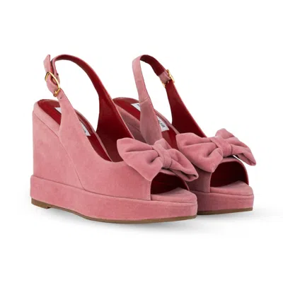 Rosamund Muir London Women's Rignana Dusky Pink Velvet Wedges