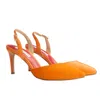 Rosamund Muir London Women's Yellow / Orange Augusta Orange Slingback Heels - Races, Weddings, Events In Yellow/orange