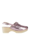 Rosamunda Woman Mules & Clogs Pink Size 11 Leather