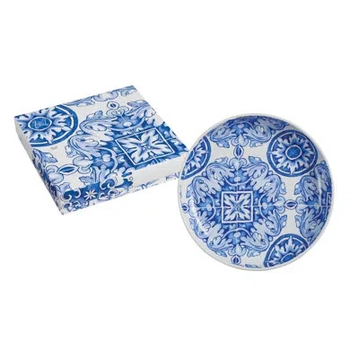 Rosanna Azul Bowl In Blue;white