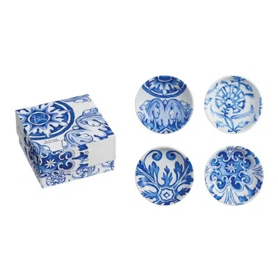 Rosanna Azul Serving Dish In Blue;white