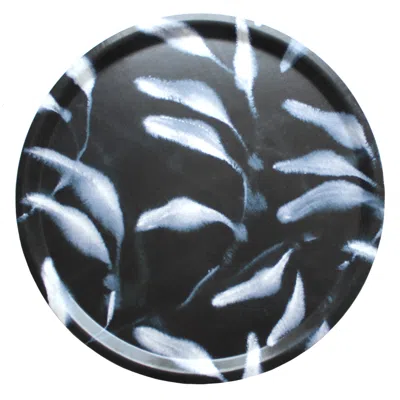 Rosanna Corfe Grey / Blue / Black Medium Black Navy Round Amongst Tray In Multi