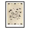 Rosanna Corfe Grey / White / Black A3 - Tiger 02 Neutral Grey Black Art Print In Grey/white/black