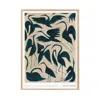 Rosanna Corfe Neutrals / Green A4 - 'herons' Bird Print, Dark Teal