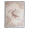 Rosanna Corfe Neutrals / Yellow / Orange Croc Monsieur Beige Recycled Cotton Woven Throw In Yellow/orange