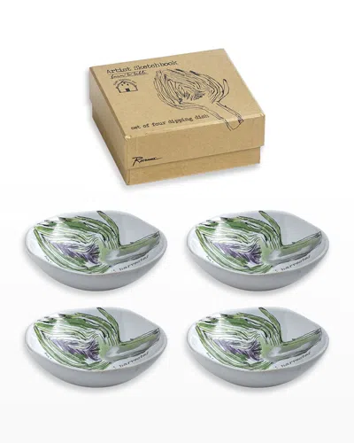 Rosanna Farm To Table Artichoke Dipping Dishes, Set Of 4 In Multi