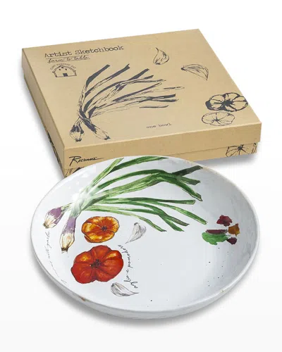 Rosanna Farm To Table Serving Bowl - Spring Onion In Multi