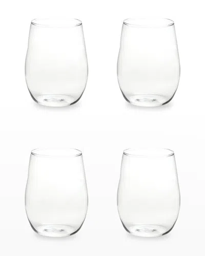 Rosanna Farm To Table Stemless Wine Glasses, Set Of 4 In Transparent