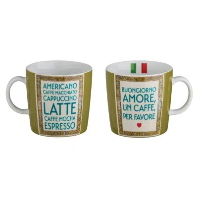 Rosanna Grand Tour Italy 10 oz Mug In White