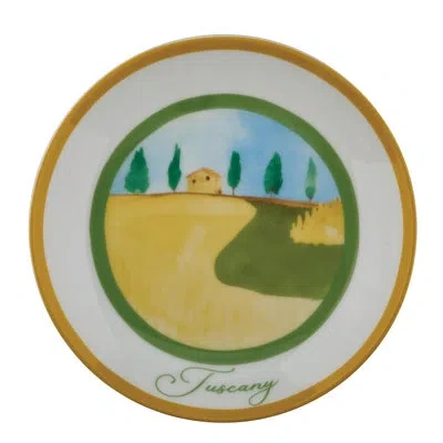 Rosanna Grand Tour Italy 6" Plate In White