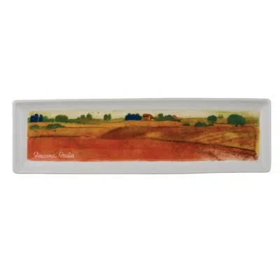 Rosanna Grand Tour Italy Tray Landscape In White