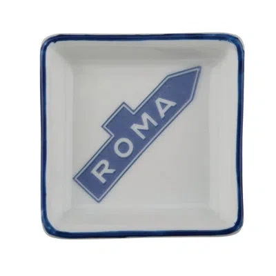 Rosanna Grand Tour Italy Trinket Dish Roma In White