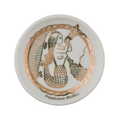 Rosanna Grand Tour Italy Trinket Tray Positano Italia In White