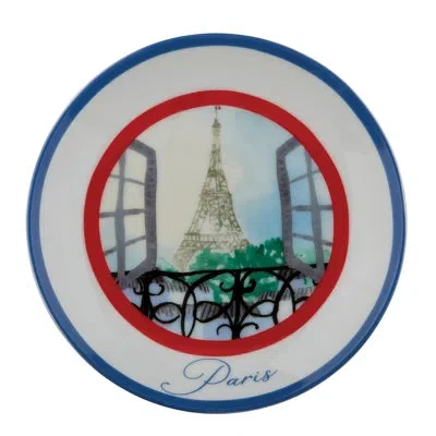 Rosanna Grand Tour Paris 6" Plate In White