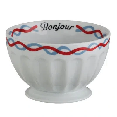 Rosanna Grand Tour Paris Bowl Bonjour In White