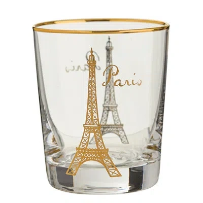 Rosanna Grand Tour Paris Double Old Fashion Glass In Clear