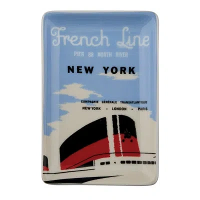 Rosanna Grand Tour Paris Tray French Line In White