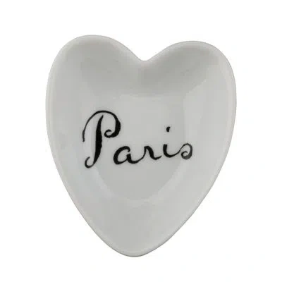 Rosanna Grand Tour Paris Tray Heart In White