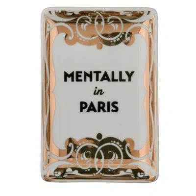 Rosanna Grand Tour Paris Tray Mentally In Paris In White