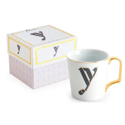 Rosanna Love Letters Y Coffee Mug In White