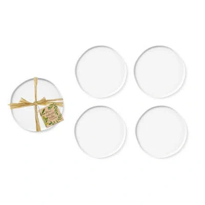 Rosanna Nature''s Table Appetizer Plate White S/4