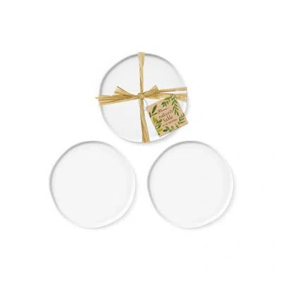 Rosanna Nature''s Table Dinner Plate White S/2