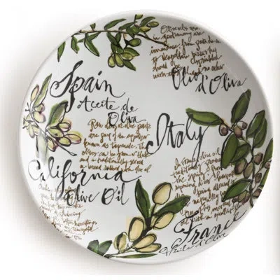 Rosanna Olive Oil Pasta Dish In Black;brown;green