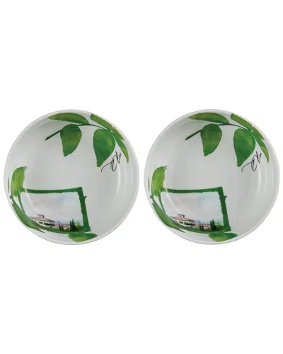 ROSANNA ROSANNA SET OF 2 ANTIPASTO SFIZIOSO BOWLS: BASIL (MINI)