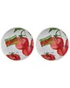 Rosanna Set Of 2 Antipasto Sfizioso Bowls: Tomatoes In Multi