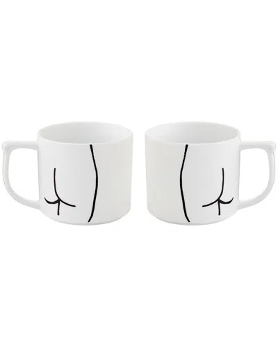 ROSANNA ROSANNA SET OF 2 COCKTAILS ON THE ROOF MUGS: DERRIERE