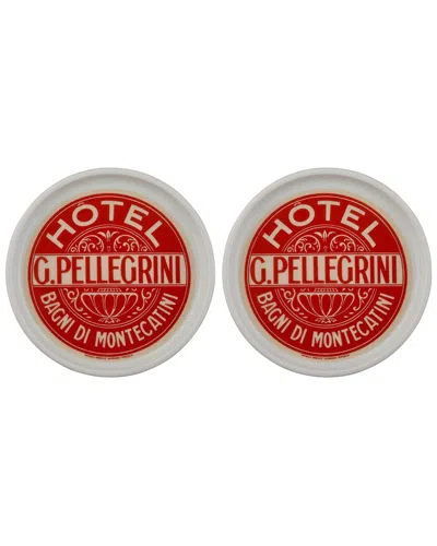 ROSANNA ROSANNA SET OF 2 THE GRAND TOUR ITALY COASTERS: HOTEL PELLEGRINI