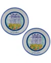 Rosanna Set Of 2 The Grand Tour London 6in Plates In Multi