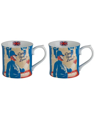 ROSANNA ROSANNA SET OF 2 THE GRAND TOUR LONDON MUGS