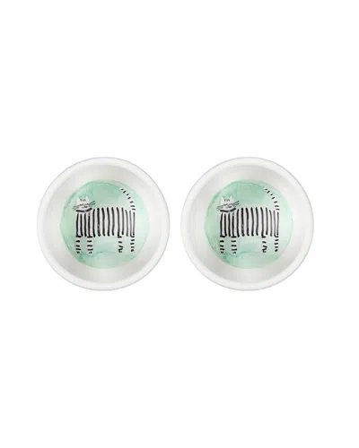 Rosanna Tabletop Set Of 2 Love Bowl Dipping Dishes In Multi