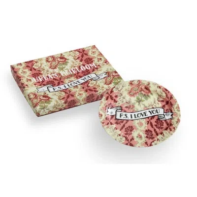 Rosanna Urban Heirloom Tray Ps I Love You In Beige;pink