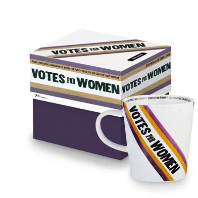 Rosanna Votes For Women Coffee Mug In Black;orange;purple
