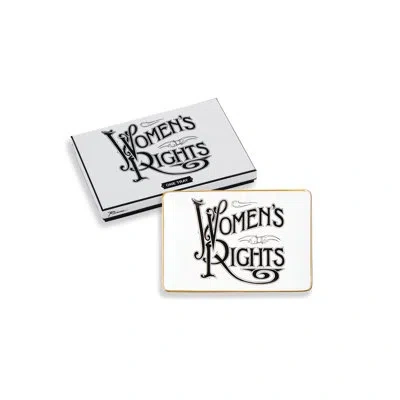 Rosanna Votes For Women's Rights Tray In Black;gold