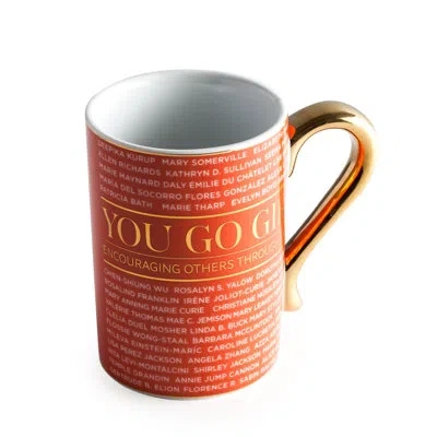 Rosanna You Go Girl Accomplished Women Of Stem Coffee Mug In Orange