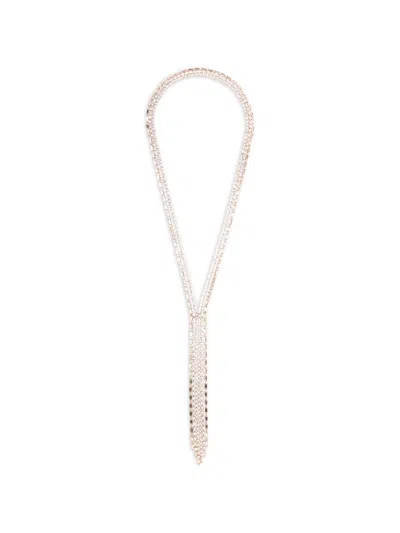 Rosantica Amarena Crystal-embellished Bijoux Necklace In Pink
