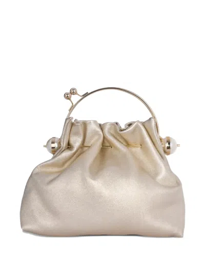 Rosantica Arco S Sfarzo Pearl Embellished Handle Tote Bag In Neutral