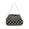 Rosantica Crystal-embellished Shoulder Bag In Black