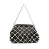 Rosantica Crystal-embellished Shoulder Bag In Black
