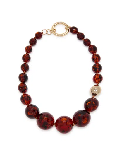 Rosantica Beaded Necklace In Red
