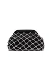 Rosantica Crystal-embellished Shoulder Bag In Black
