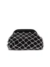 Rosantica Crystal-embellished Shoulder Bag In Black