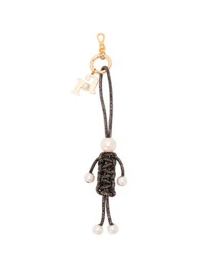 Rosantica Charm Boy Keyring In Black