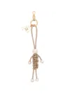 Rosantica Charm Boy Keyring In Gold