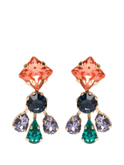 Rosantica Buganville Square Earrings In Multi