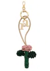 Rosantica Charm Rosa Rhinestone Bag Charm In Gold