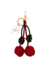 Rosantica Cherry-motif Keyring In Red